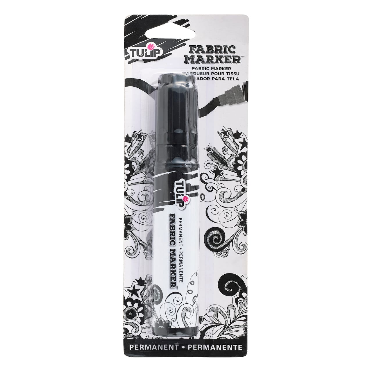 Brush Tip Fabric Dye Pen Black Brush Tip Black Fabric Marker
